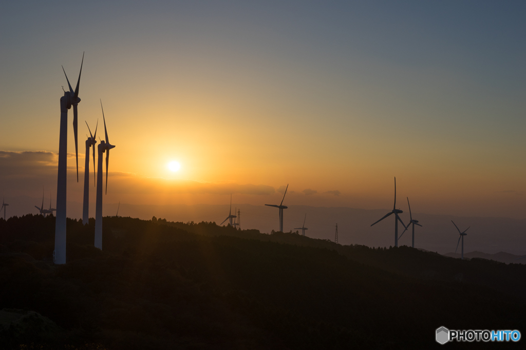 青山高原の風力発電所<1>