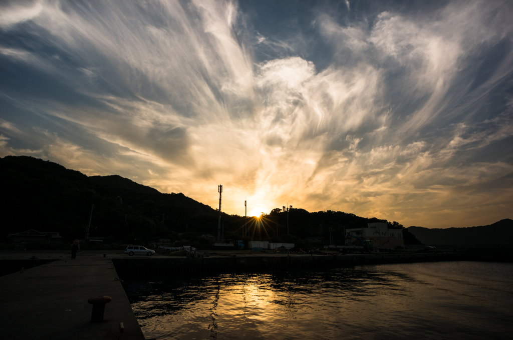 本日の夕日(20150527)