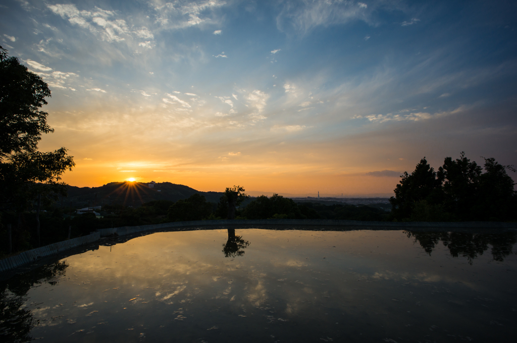 本日の夕日(20150524)<2>