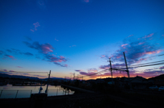 本日の夕焼け(20140105)<よこ>