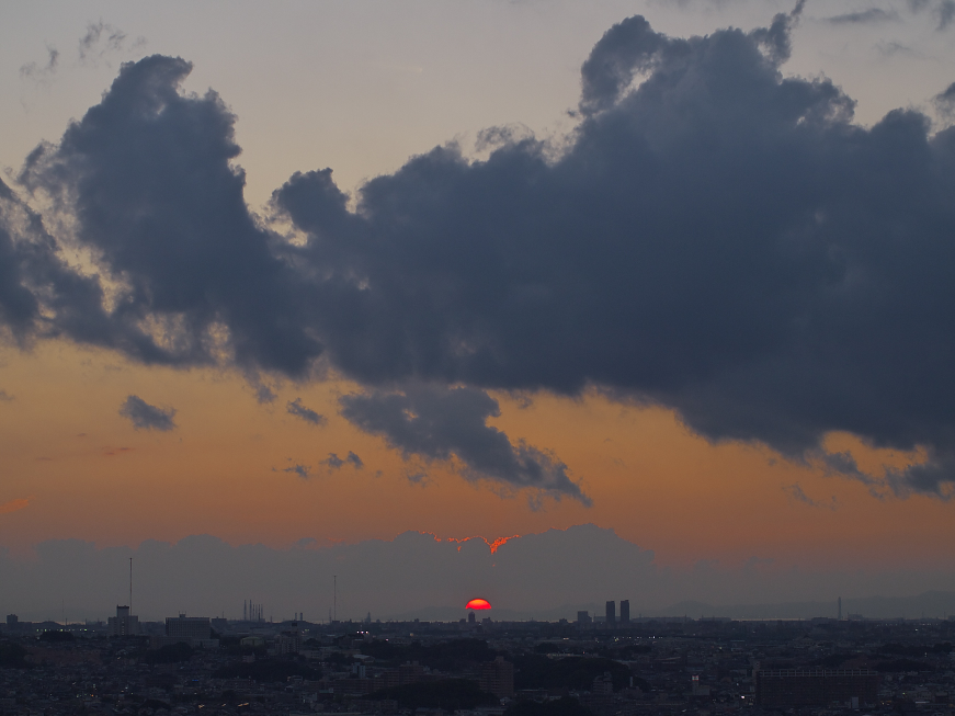 本日の夕日(20130825)