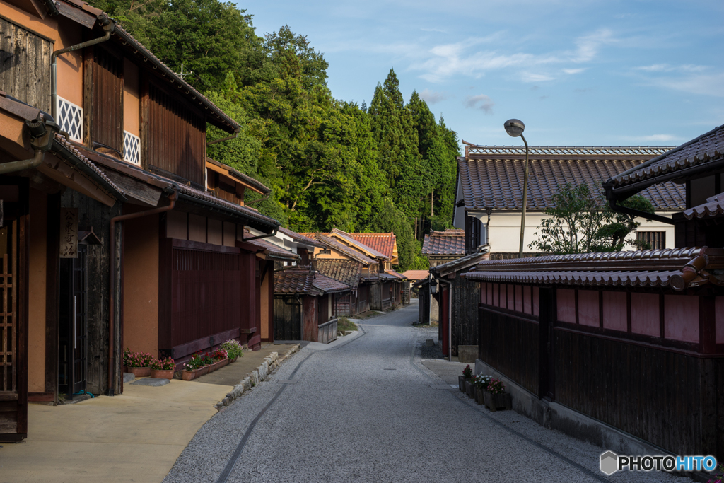 高梁の赤い町並み<5>