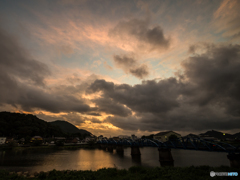 あやべはし<夕焼け雲1>