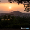 甘樫丘の夕日<3>