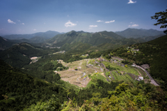 丸山千枚田展望台からの眺め<1>
