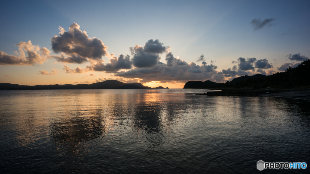青海島の夕景<3>
