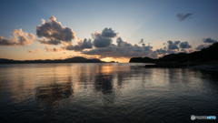 青海島の夕景<3>