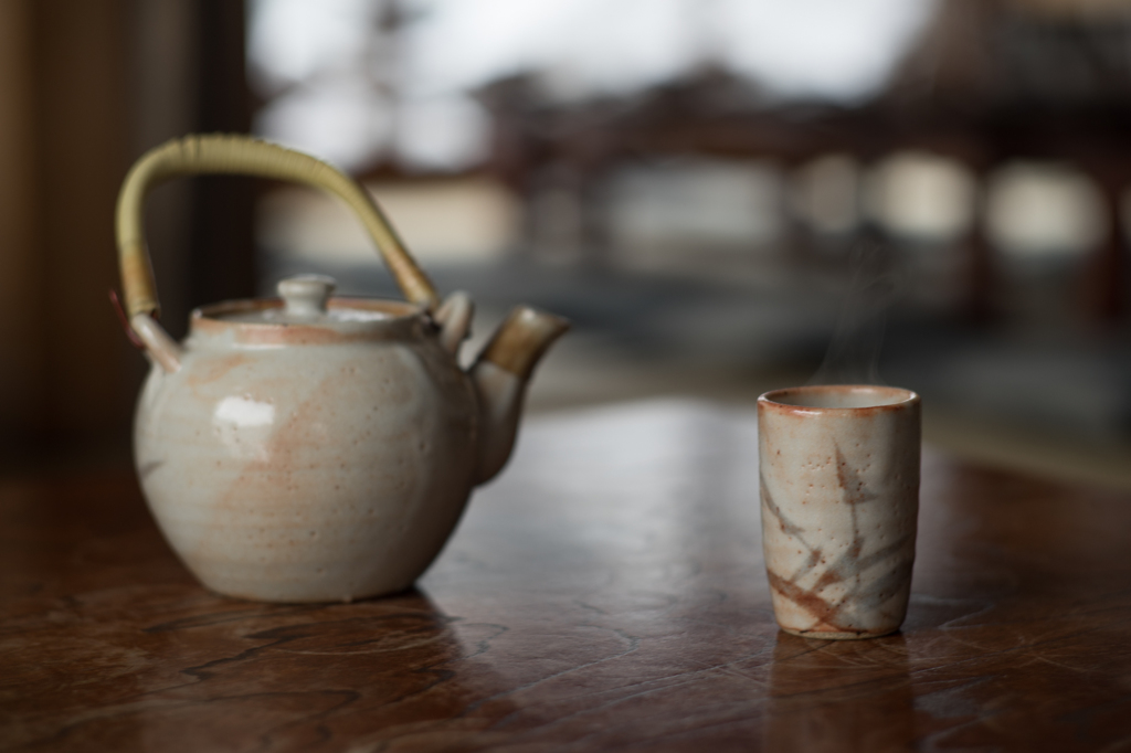 暖かいお茶が入りました