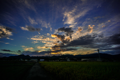 本日の朝焼け(20141013)<2>
