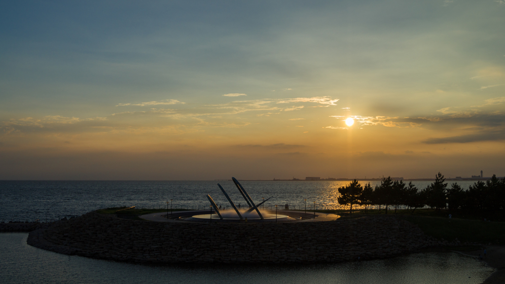 りんくう公園の夕景<1>