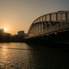 桜宮橋の夕日