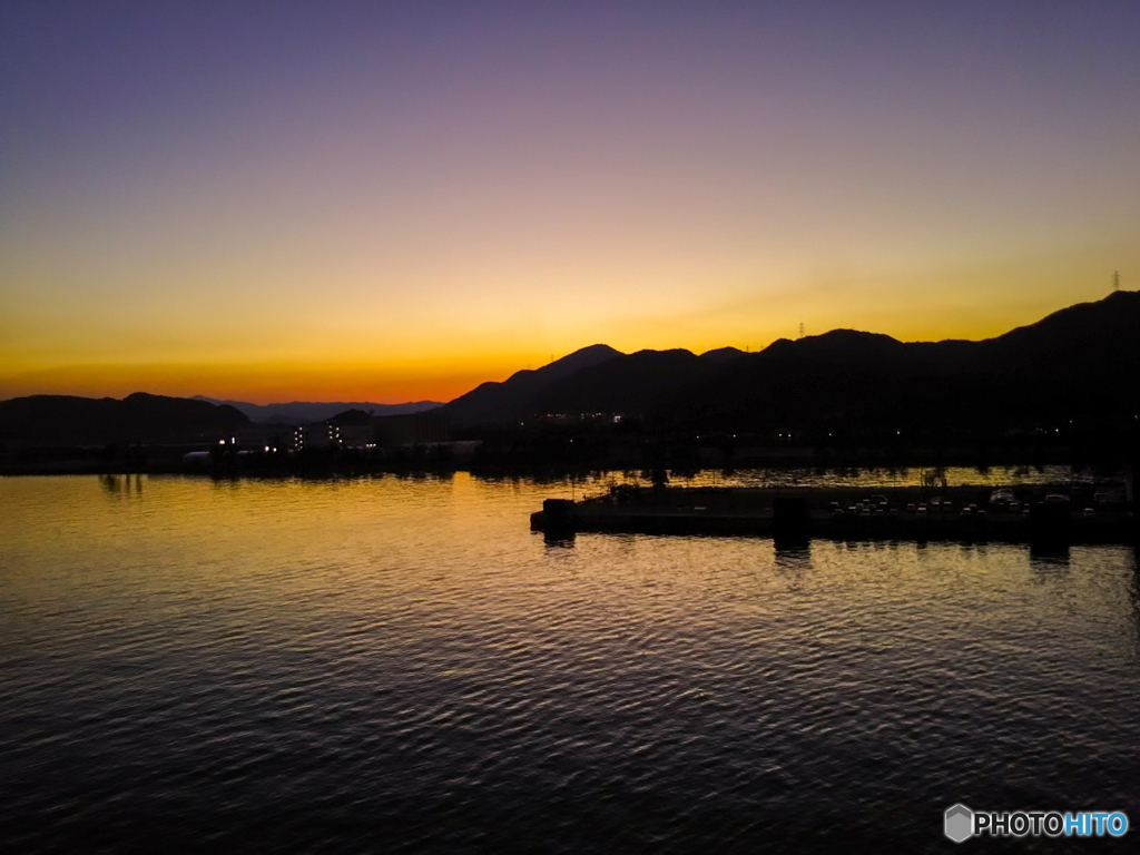 新門司港の夕暮れ