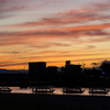 長良川夕景