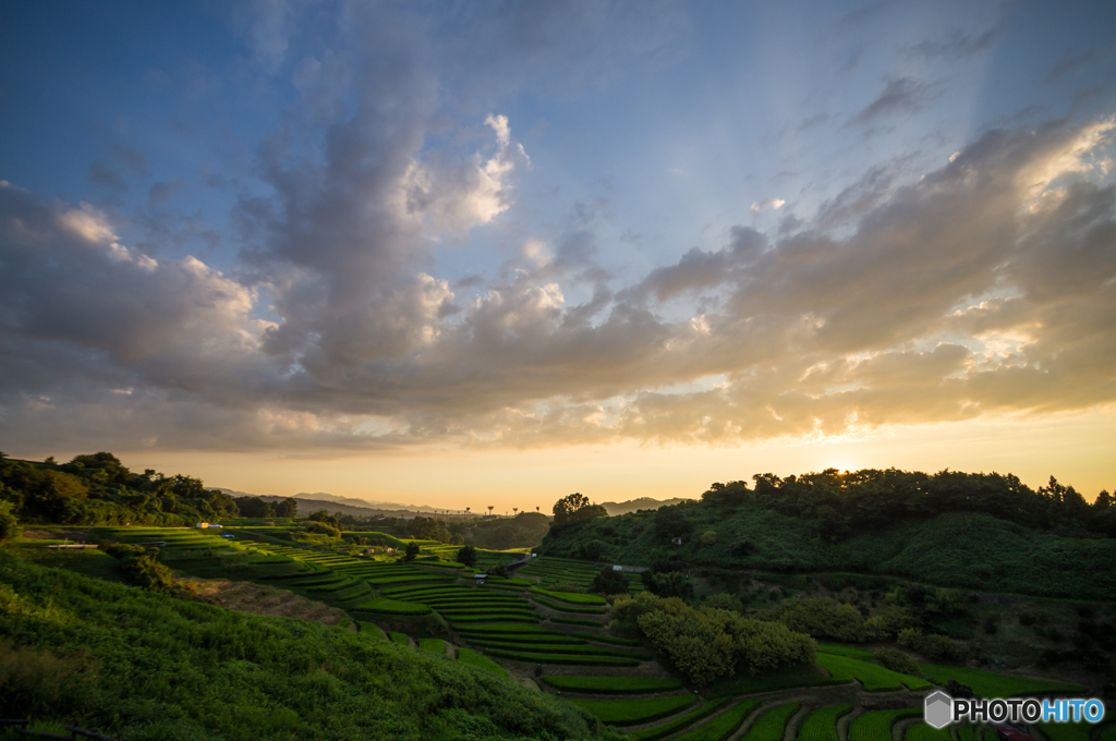 本日の夕日(20150815)<換算15mm>