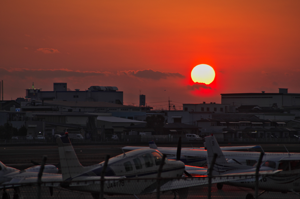 本日の夕日(20130101)