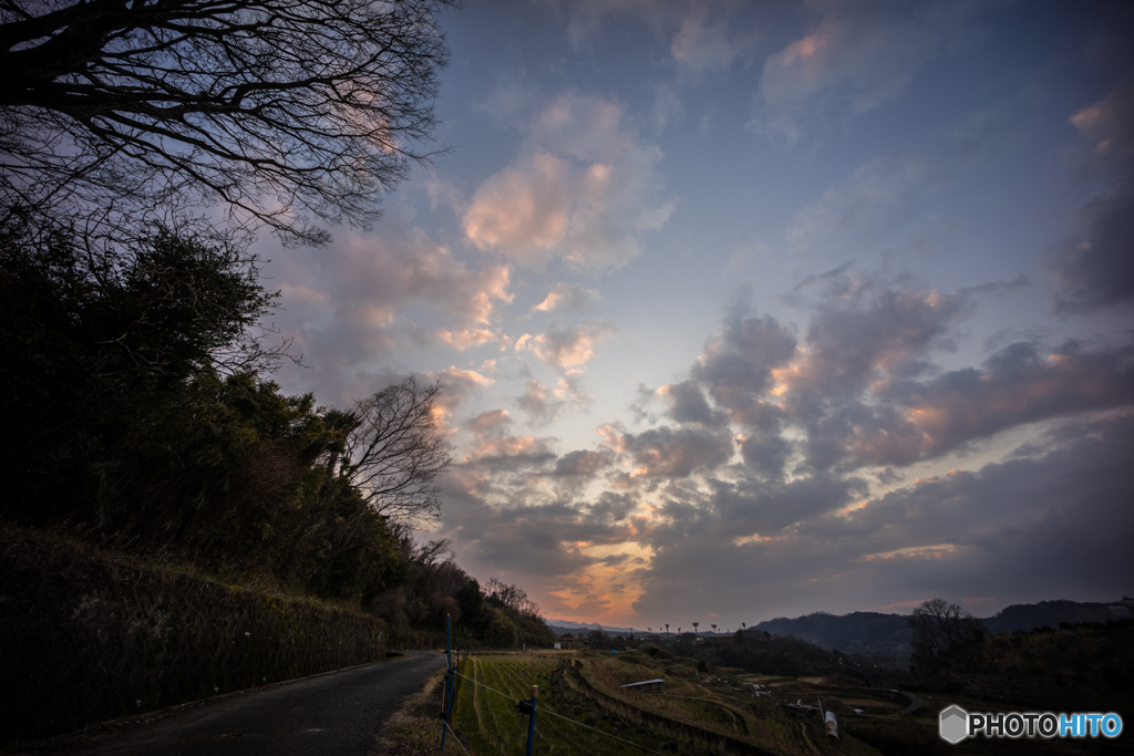 下赤坂棚田夕景<3>