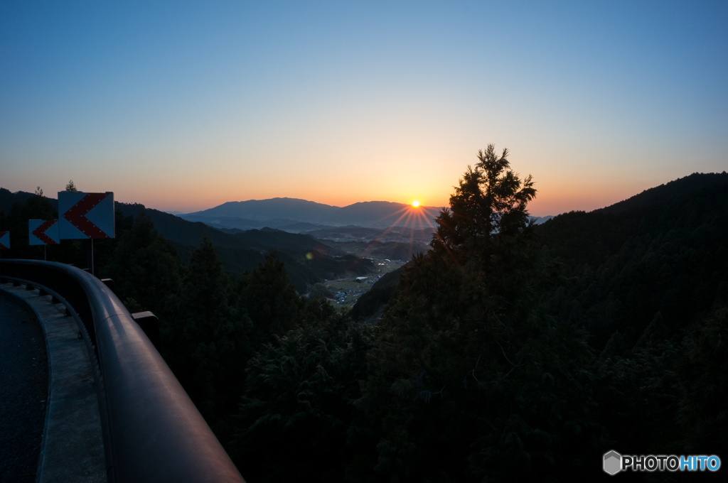 本日の夕日(20160326)