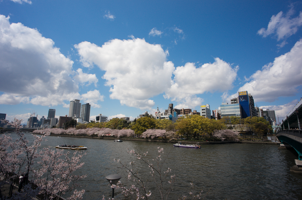 天満橋駅からの風景