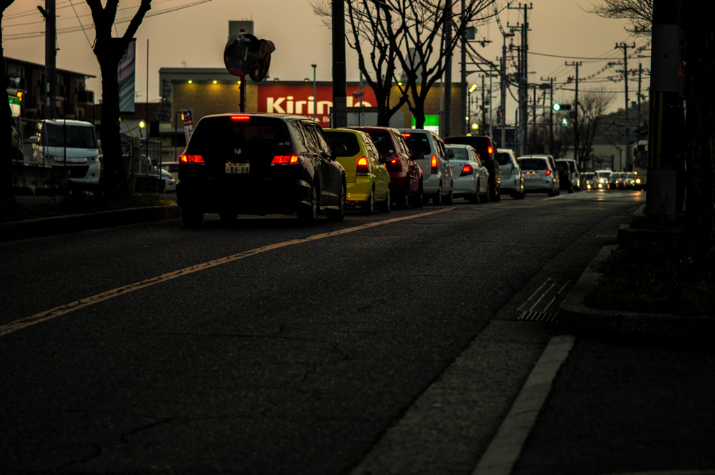 本日の夕暮れ(20140216)