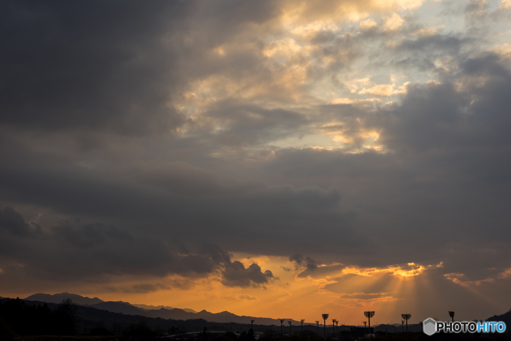 下赤坂棚田夕景<1>