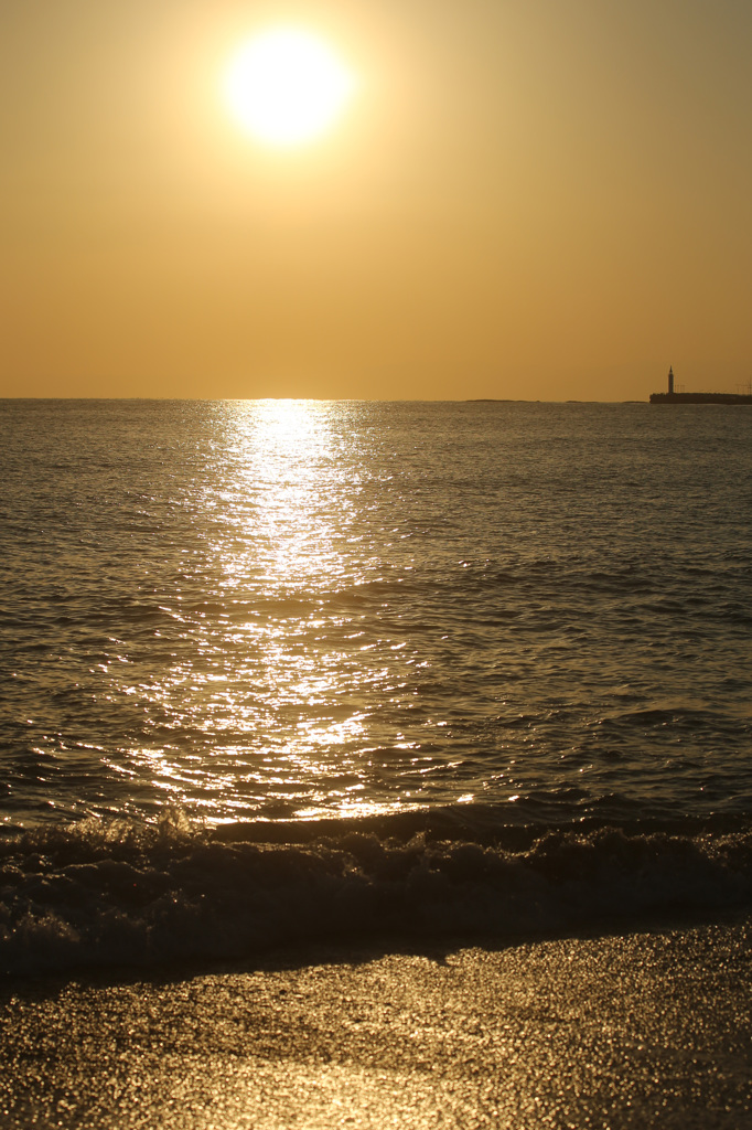 ある日の浜の夕べ１