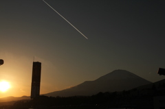 夕方の富士