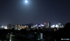 岡山市中心部の夜景