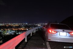 夜景と愛車