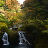 秋を彩る荷担滝