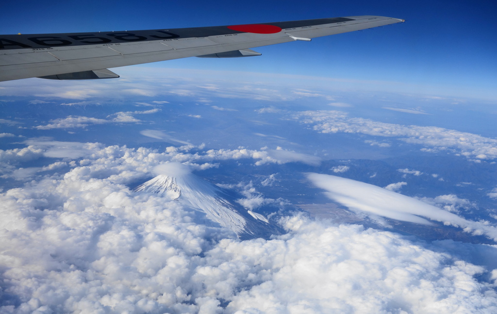 上空からの富士山