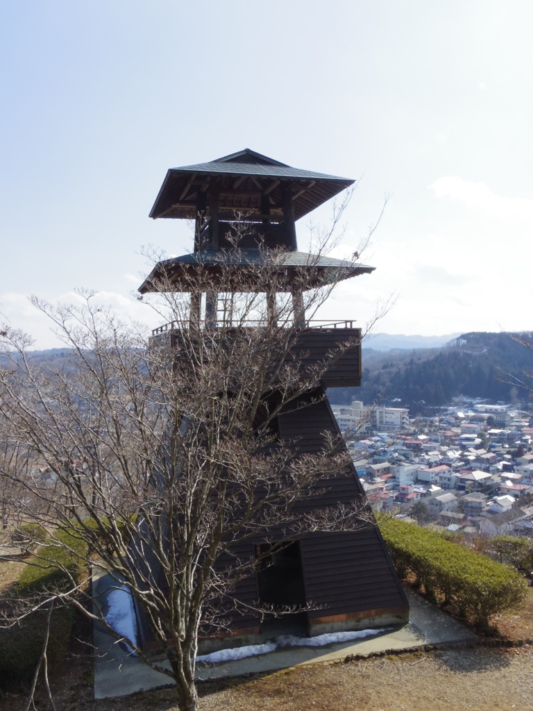 城下町を見下ろす