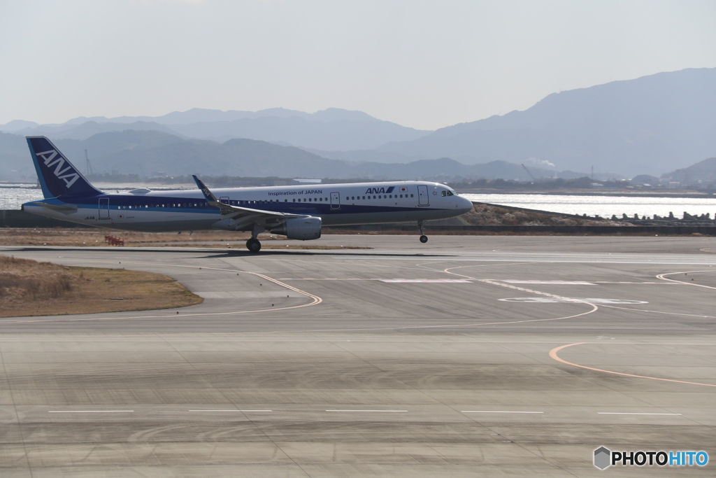 徳島空港　全日空　A321