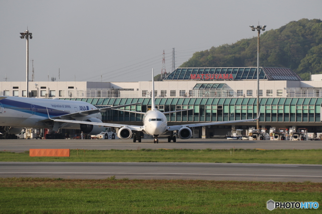 松山空港　⑥　ＪＡＬ　ＪＡ３４０Ｊ　７３７