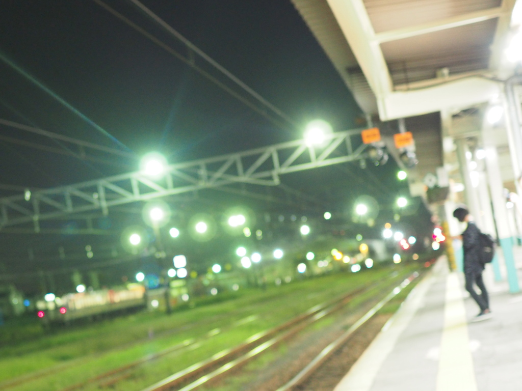At the night platform