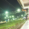 At the night platform