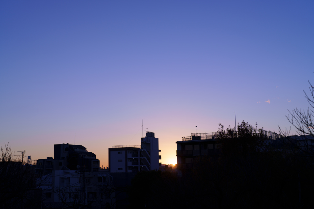 夕暮れ