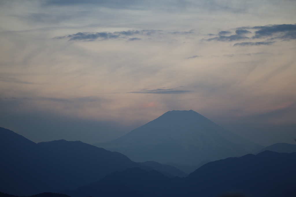 高尾山頂より富士