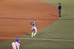 神宮球場  変なスリーショット