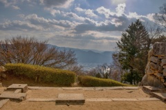 備中高梁松山城からの景色