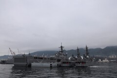 輸送艦　おおすみ　護衛艦　あぶくま　とね