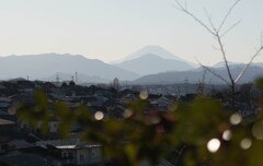 街から富士山