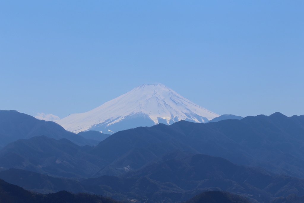 高尾山から富士山