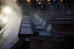 草津温泉　湯畑