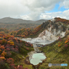 大湯沼の紅葉１