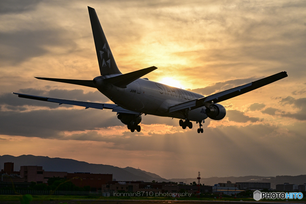 夕焼け空に①