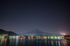 富士と2月の星空６