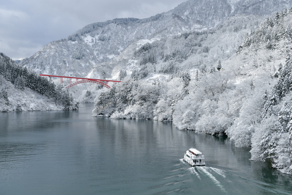 庄川峡雪景色１
