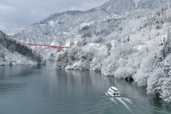 庄川峡雪景色１