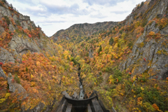 豊平峡ダムの紅葉①