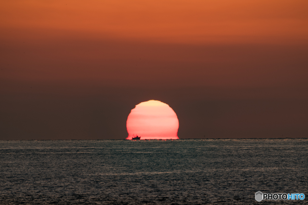 だるま夕日